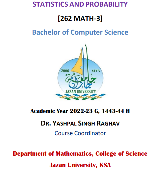 STATISTICS AND PROBABILITY(احصاء)